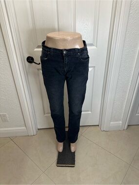 Paper Denim & Cloth Black Denim Jeans - Size 34x32
